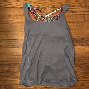 Lululemon Open Back Tank w/ Built In Bra LIKE NEW